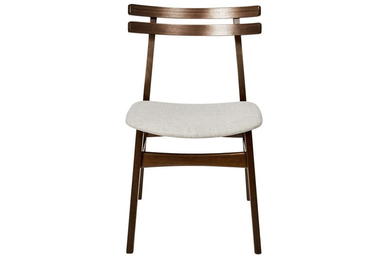 Matsalsstol Cynthiana set om 2 Mörk Trä-Beige - Mörk Trä-Beige - Möbler - Stolar & fåtöljer - Matstol & köksstol