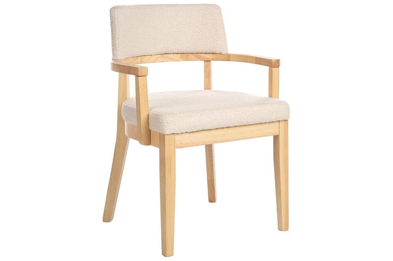 Matsalsstol Dalbo set om 2 Beige-Ljust Trä - Beige-Ljust Trä - Möbler - Stolar & fåtöljer - Matstol & köksstol