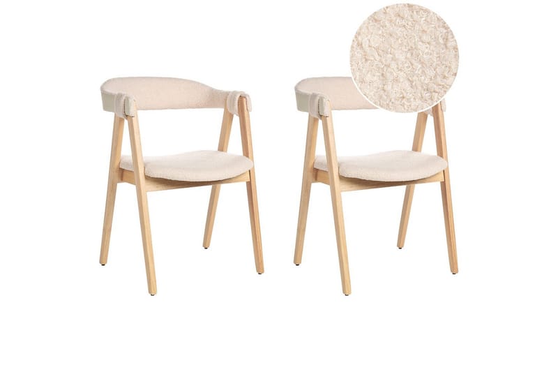 Matsalsstol Day set om 2 Beige-Ljust Trä - Beige-Ljust Trä - Möbler - Stolar & fåtöljer - Matstol & köksstol