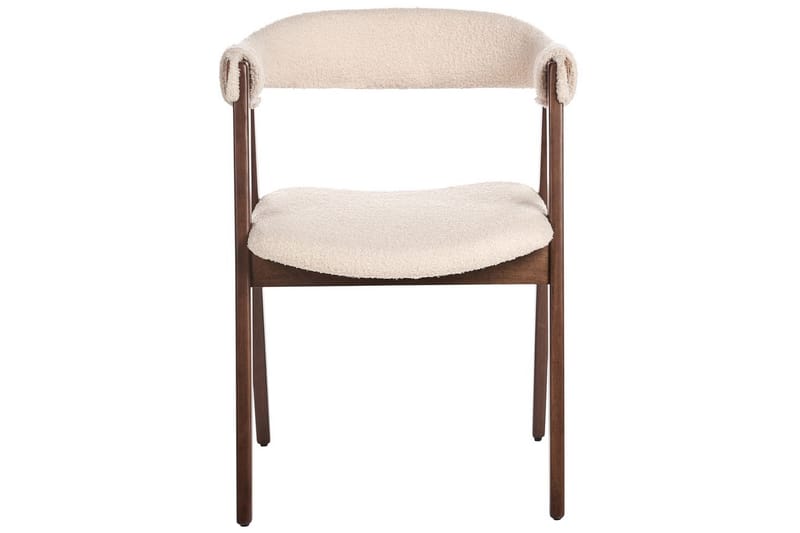 Matsalsstol Day set om 2 Beige-Mörkt Trä - Beige-Mörkt Trä - Möbler - Stolar & fåtöljer - Matstol & köksstol