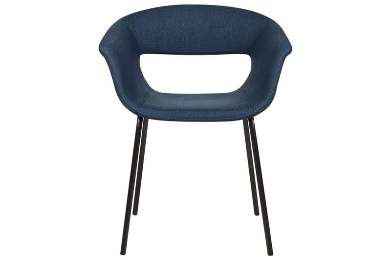 Matsalsstol Elma set om 2 Blå-Svart - Blå-Svart - Möbler - Stolar & fåtöljer - Matstol & köksstol