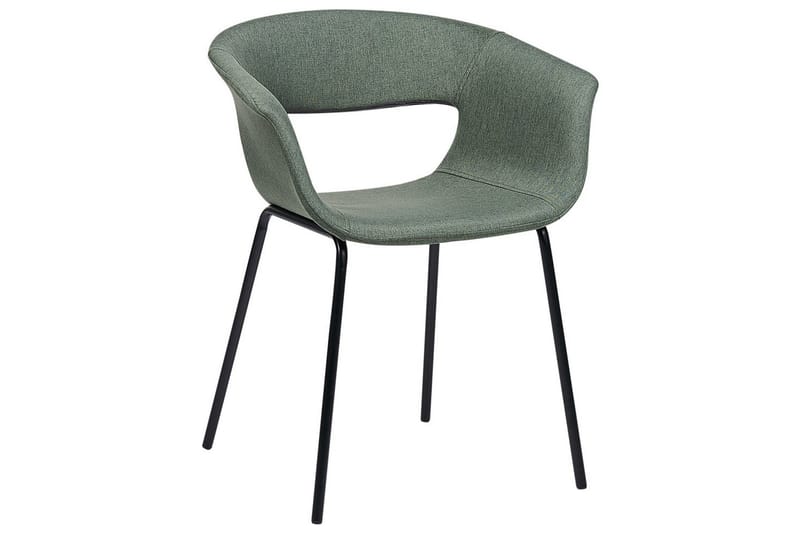 Matsalsstol Elma set om 2 Grön-Svart - Grön-Svart - Möbler - Stolar & fåtöljer - Matstol & köksstol