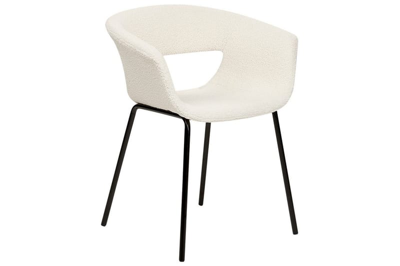 Matsalsstol Elma set om 2 Vit-Svart - Vit-Svart - Möbler - Stolar & fåtöljer - Matstol & köksstol
