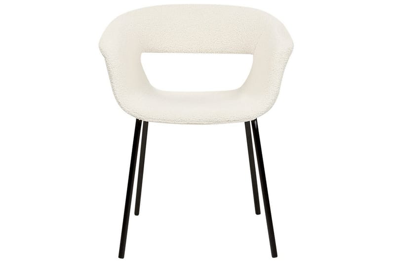 Matsalsstol Elma set om 2 Vit-Svart - Vit-Svart - Möbler - Stolar & fåtöljer - Matstol & köksstol