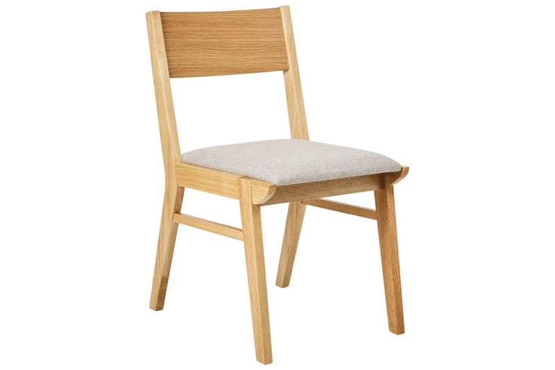 Matsalsstol Enola set om 2 Ljus Trä-Grå - Ljus Trä-Grå - Möbler - Stolar & fåtöljer - Matstol & köksstol