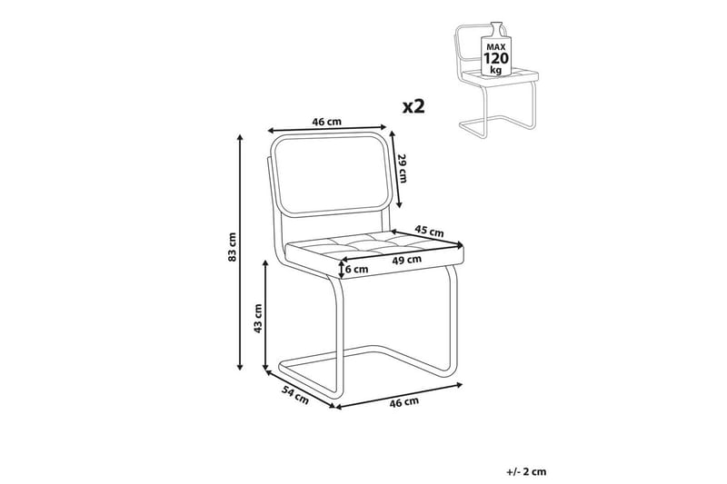 Matsalsstol Ethete set om 2 - Möbler - Stolar & fåtöljer - Matstol & köksstol