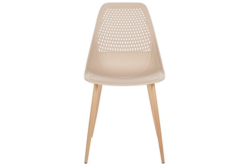Matsalsstol Hazelton set om 4 Beige-Ljust Trä - Beige-Ljust Trä - Möbler - Stolar & fåtöljer - Matstol & köksstol