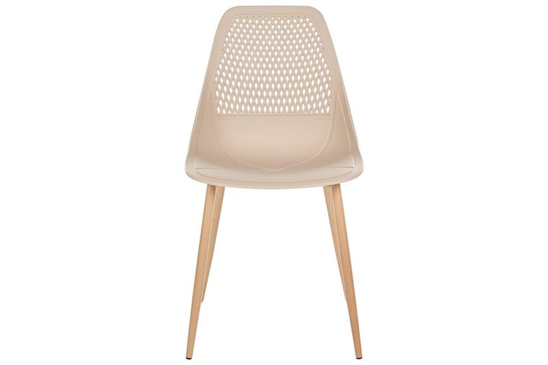 Matsalsstol Hazelton set om 4 Beige-Ljust Trä - Beige-Ljust Trä - Möbler - Stolar & fåtöljer - Matstol & köksstol
