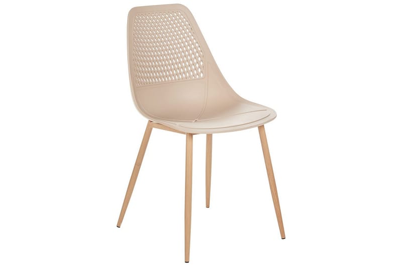 Matsalsstol Hazelton set om 4 Beige-Ljust Trä - Beige-Ljust Trä - Möbler - Stolar & fåtöljer - Matstol & köksstol