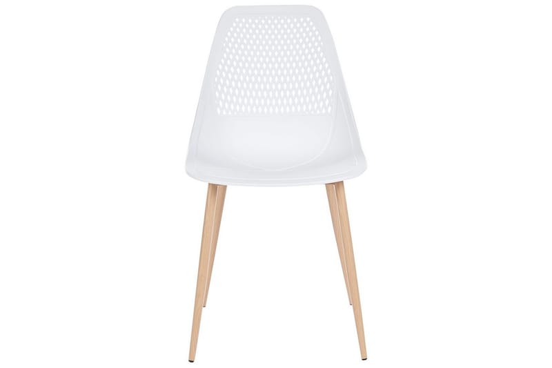 Matsalsstol Hazelton set om 4 Vit-Ljust Trä - Vit-Ljust Trä - Möbler - Stolar & fåtöljer - Matstol & köksstol