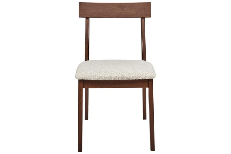Matsalsstol Isle set om 2 Mörk Trä-Beige - Mörk Trä-Beige - Möbler - Stolar & fåtöljer - Matstol & köksstol