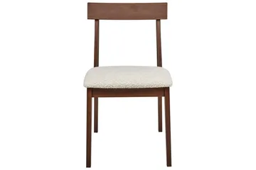 Matsalsstol Isle set om 2 Mörk Trä-Beige - Mörk Trä-Beige - Möbler - Stolar & fåtöljer - Matstol & köksstol