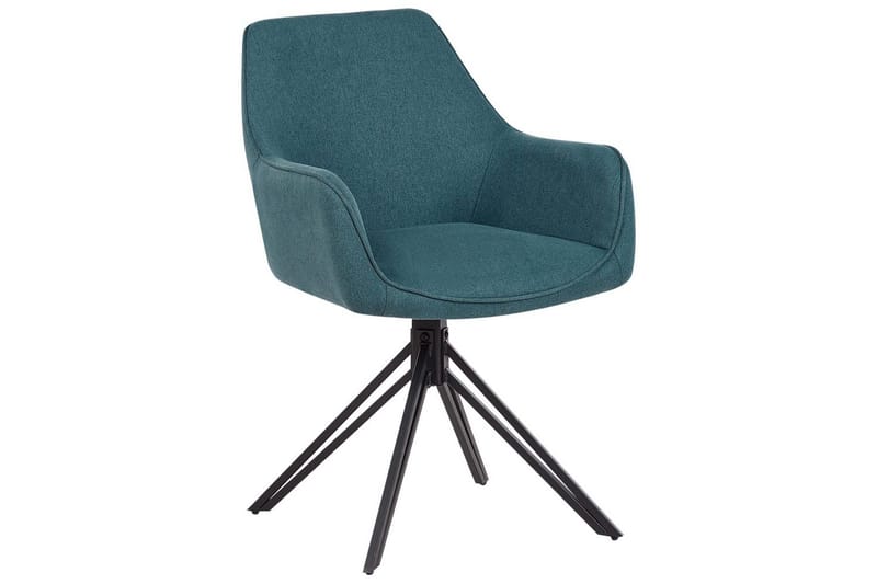 Matsalsstol Jodar set om 2 Blå-Svart - Blå-Svart - Möbler - Stolar & fåtöljer - Matstol & köksstol