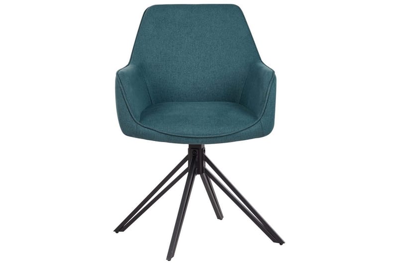 Matsalsstol Jodar set om 2 Blå-Svart - Blå-Svart - Möbler - Stolar & fåtöljer - Matstol & köksstol