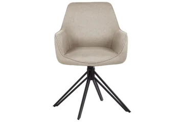 Matsalsstol Jodar set om 2 Taupe-Svart - Taupe-Svart - Möbler - Stolar & fåtöljer - Matstol & köksstol