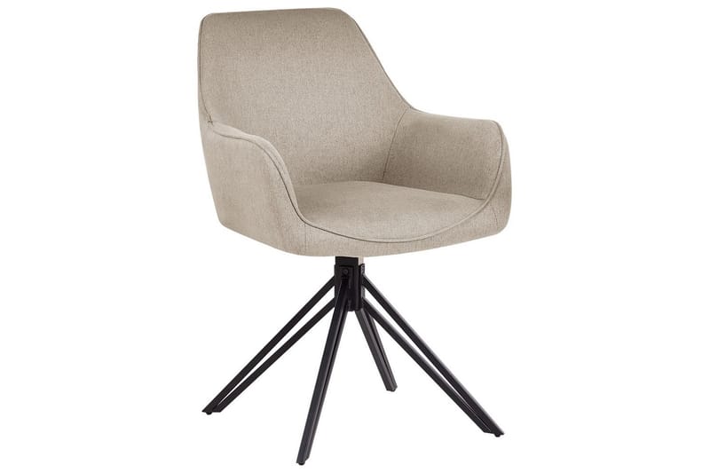 Matsalsstol Jodar set om 2 Taupe-Svart - Taupe-Svart - Möbler - Stolar & fåtöljer - Matstol & köksstol