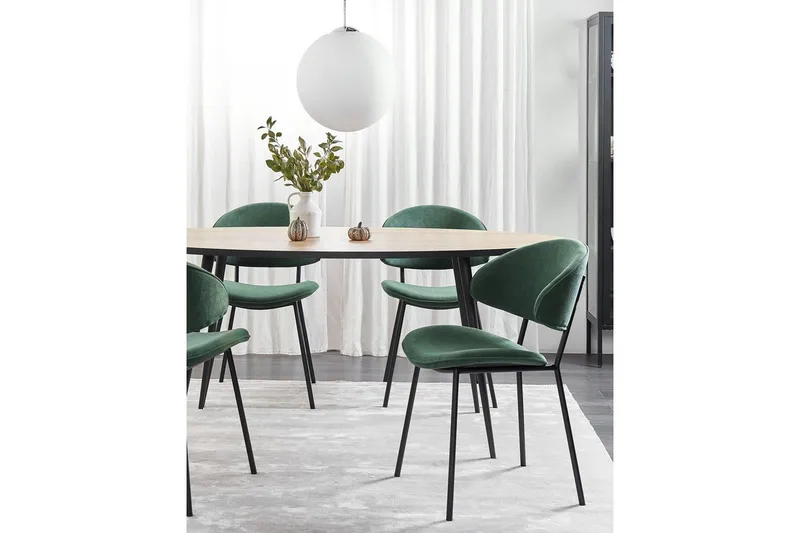 Matsalsstol Kiana set om 2 Grön - Grön - Möbler - Stolar & fåtöljer - Matstol & köksstol