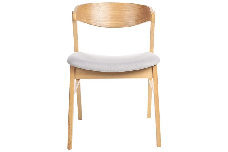 Matsalsstol Lilly set om 2 Grå-Ljust Trä - Grå-Ljust Trä - Möbler - Stolar & fåtöljer - Matstol & köksstol