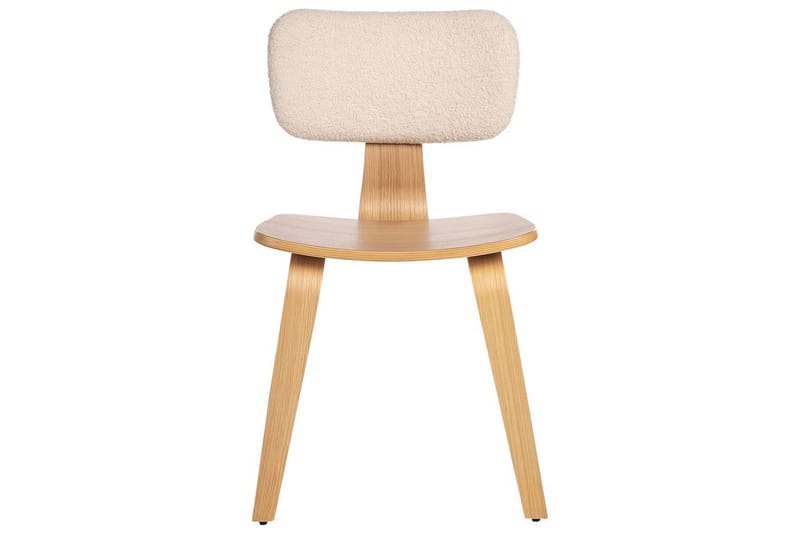 Matsalsstol Lucinda set om 2 Beige-Ljust Trä - Beige-Ljust Trä - Möbler - Stolar & fåtöljer - Matstol & köksstol