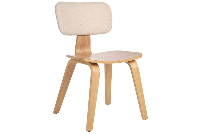 Matsalsstol Lucinda set om 2 Beige-Ljust Trä - Beige-Ljust Trä - Möbler - Stolar & fåtöljer - Matstol & köksstol