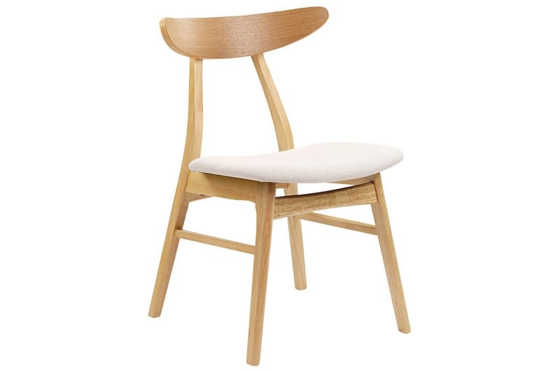 Matsalsstol Lynn set om 2 Ljus Trä-Beige - Ljus Trä-Beige - Möbler - Stolar & fåtöljer - Matstol & köksstol