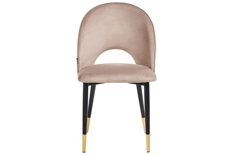 Matsalsstol Magalia set om 2 Beige-Svart-Guld - Beige-Svart-Guld - Möbler - Stolar & fåtöljer - Matstol & köksstol