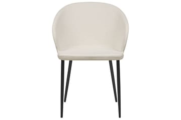 Matsalsstol Mason set om 2 Beige-Svart - Beige-Svart - Möbler - Stolar & fåtöljer - Matstol & köksstol