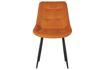 Matsalsstol Melrose set om 2 Orange-Svart - Orange-Svart - Möbler - Stolar & fåtöljer - Matstol & köksstol