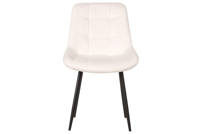 Matsalsstol Melrose set om 2 Vit-Svart - Vit-Svart - Möbler - Stolar & fåtöljer - Matstol & köksstol