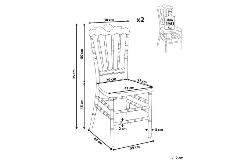 Matsalsstol Mendon set om 2 - Möbler - Stolar & fåtöljer - Matstol & köksstol