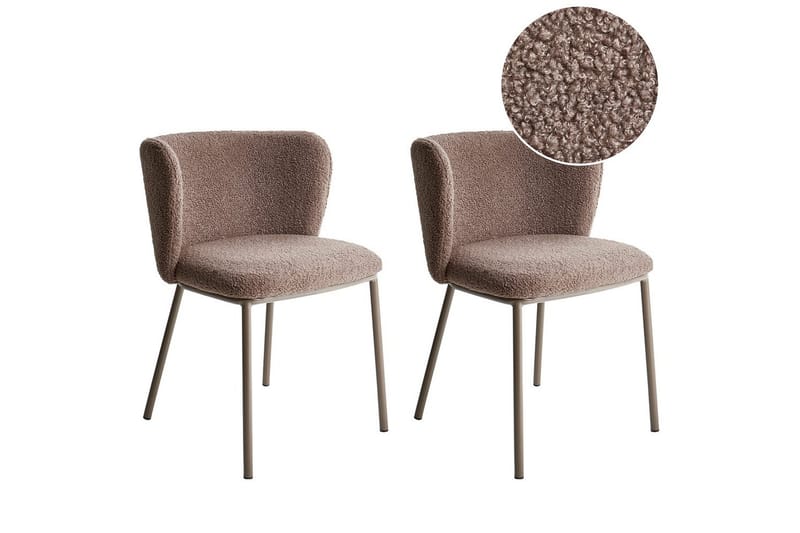 Matsalsstol Mina II set om 2 Brun - Brun - Möbler - Stolar & fåtöljer - Matstol & köksstol