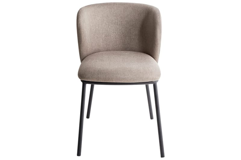 Matsalsstol Mina set om 2 Beige/svart - Beige/svart - Möbler - Stolar & fåtöljer - Matstol & köksstol