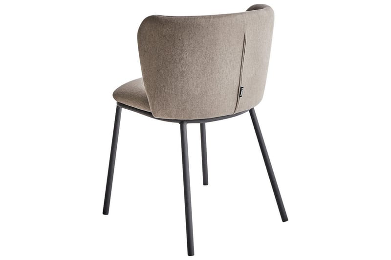 Matsalsstol Mina set om 2 Beige/svart - Beige/svart - Möbler - Stolar & fåtöljer - Matstol & köksstol