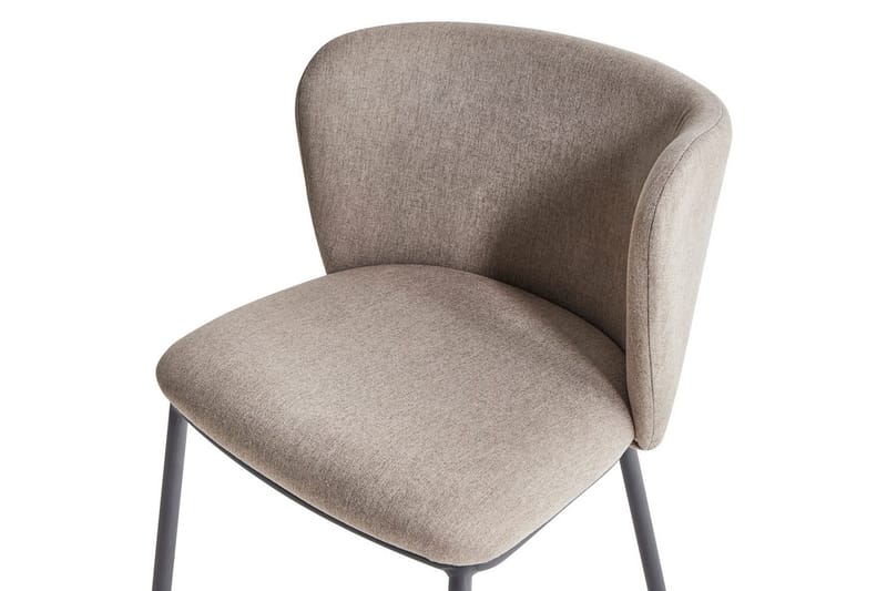 Matsalsstol Mina set om 2 Beige/svart - Beige/svart - Möbler - Stolar & fåtöljer - Matstol & köksstol