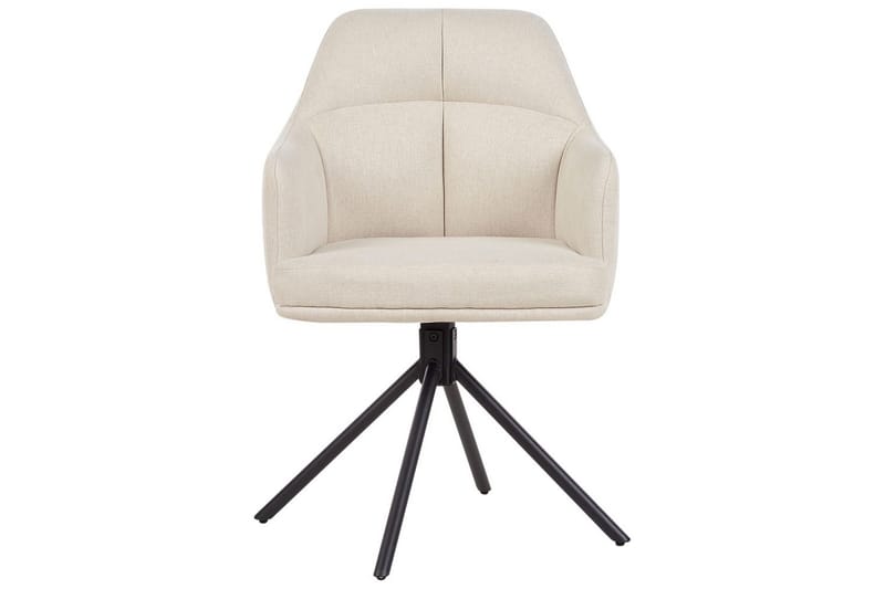 Matsalsstol Mira set om 2 Beige-Svart - Beige-Svart - Möbler - Stolar & fåtöljer - Matstol & köksstol