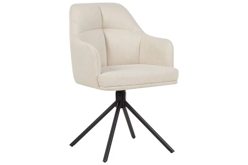 Matsalsstol Mira set om 2 Beige-Svart - Beige-Svart - Möbler - Stolar & fåtöljer - Matstol & köksstol