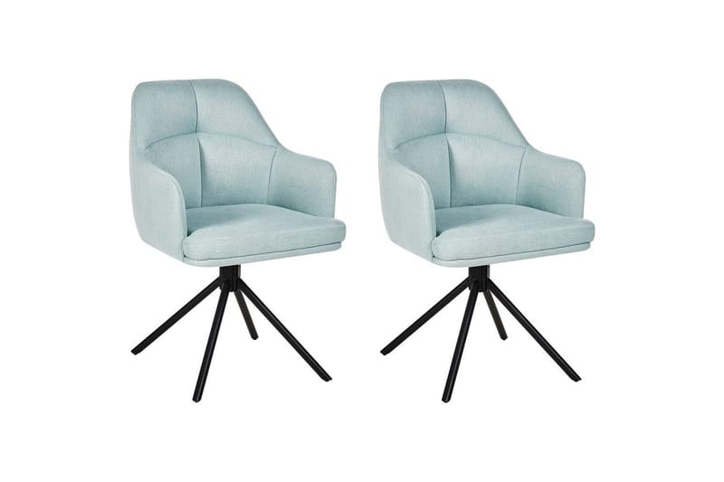 Matsalsstol Mira set om 2 Mintgrön-Svart, Mintgrön-Svart