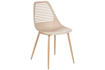 Matsalsstol Montello set om 4 Beige-Ljust Trä - Beige-Ljust Trä - Möbler - Stolar & fåtöljer - Matstol & köksstol