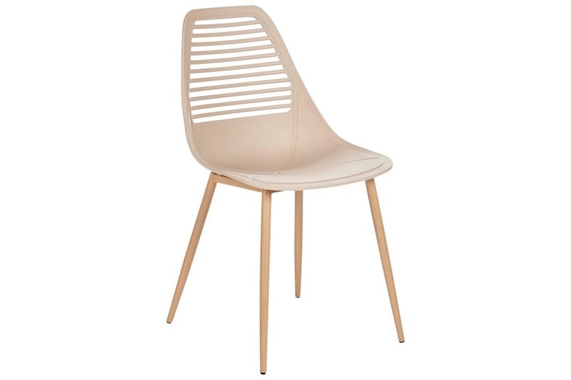 Matsalsstol Montello set om 4 Beige-Ljust Trä - Beige-Ljust Trä - Möbler - Stolar & fåtöljer - Matstol & köksstol