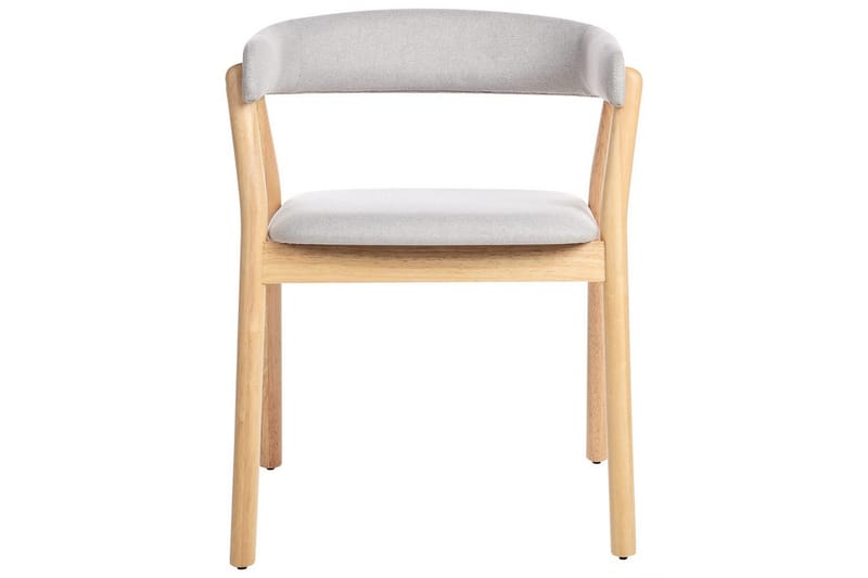 Matsalsstol Mylo set om 2 Grå-Ljust Trä - Grå-Ljust Trä - Möbler - Stolar & fåtöljer - Matstol & köksstol