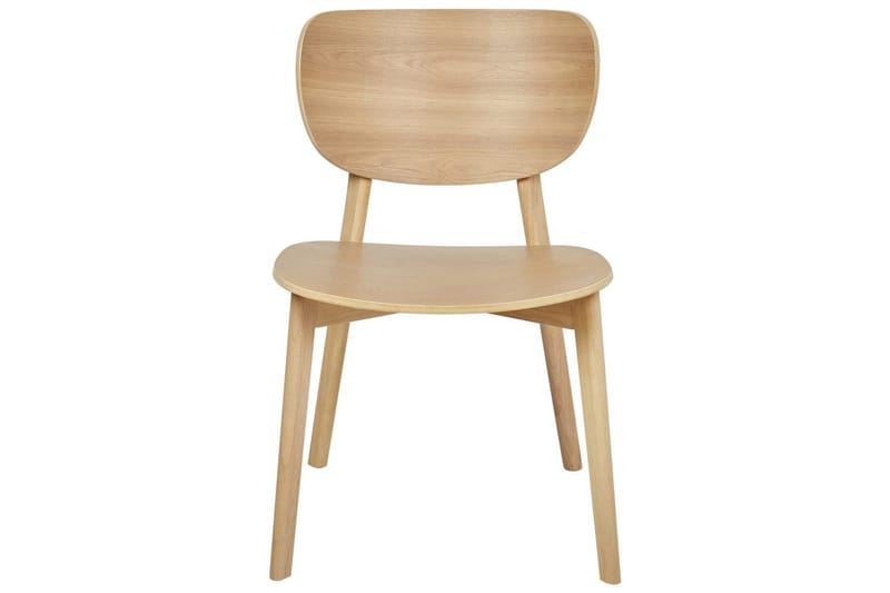 Matsalsstol Overly set om 2 Ljus Trä - Ljus Trä - Möbler - Stolar & fåtöljer - Matstol & köksstol