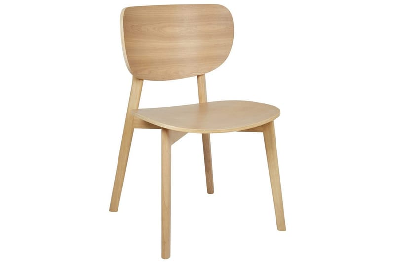 Matsalsstol Overly set om 2 Ljus Trä - Ljus Trä - Möbler - Stolar & fåtöljer - Matstol & köksstol