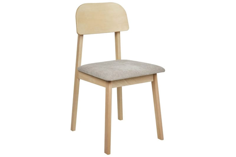 Matsalsstol Scandia set om 2 Ljus Trä-Beige - Ljus Trä-Beige - Möbler - Stolar & fåtöljer - Matstol & köksstol