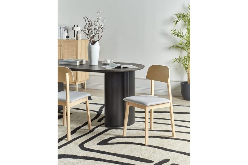Matsalsstol Scandia set om 2 Ljus Trä-Grå - Ljus Trä-Grå - Möbler - Stolar & fåtöljer - Matstol & köksstol