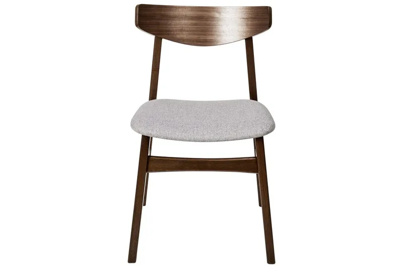 Matsalsstol Smiley set om 2 Mörkt Trä-Grått - Mörkt Trä-Grått - Möbler - Stolar & fåtöljer - Matstol & köksstol