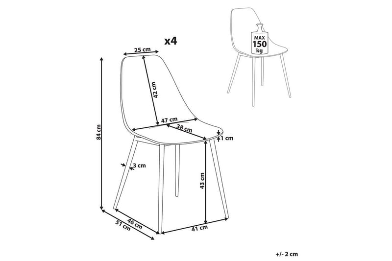 Matsalsstol Takilma set om 4 - Möbler - Stolar & fåtöljer - Matstol & köksstol