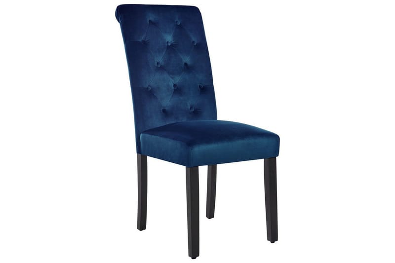 Matsalsstol Velva set om 2 Blå-Svart - Blå-Svart - Möbler - Stolar & fåtöljer - Matstol & köksstol