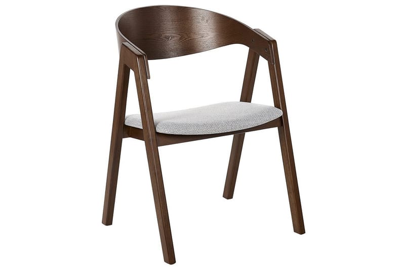 Matsalsstol Yuba set om 2 Grå-Mörkt Trä - Grå-Mörkt Trä - Möbler - Stolar & fåtöljer - Matstol & köksstol