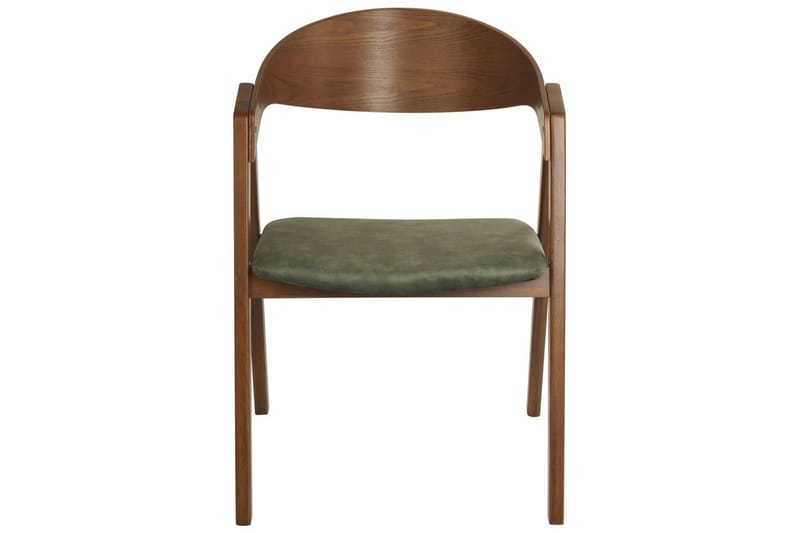 Matsalsstol Yuba set om 2 Grönt-Mörkt Trä - Grönt-Mörkt Trä - Möbler - Stolar & fåtöljer - Matstol & köksstol