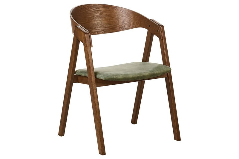 Matsalsstol Yuba set om 2 Grönt-Mörkt Trä - Grönt-Mörkt Trä - Möbler - Stolar & fåtöljer - Matstol & köksstol